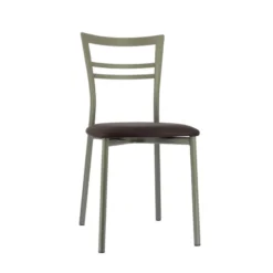 Go 1419 Chaise de cuisine rembourrée en synthétique et métal><noscript><img width=