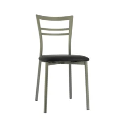Go 1419 Chaise de cuisine rembourrée en synthétique et métal><noscript><img width=