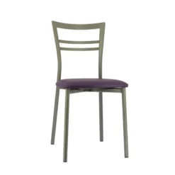 Go 1419 Chaise de cuisine rembourrée en synthétique et métal><noscript><img width=