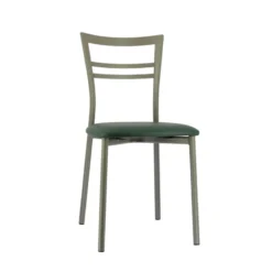 Go 1419 Chaise de cuisine rembourrée en synthétique et métal><noscript><img width=