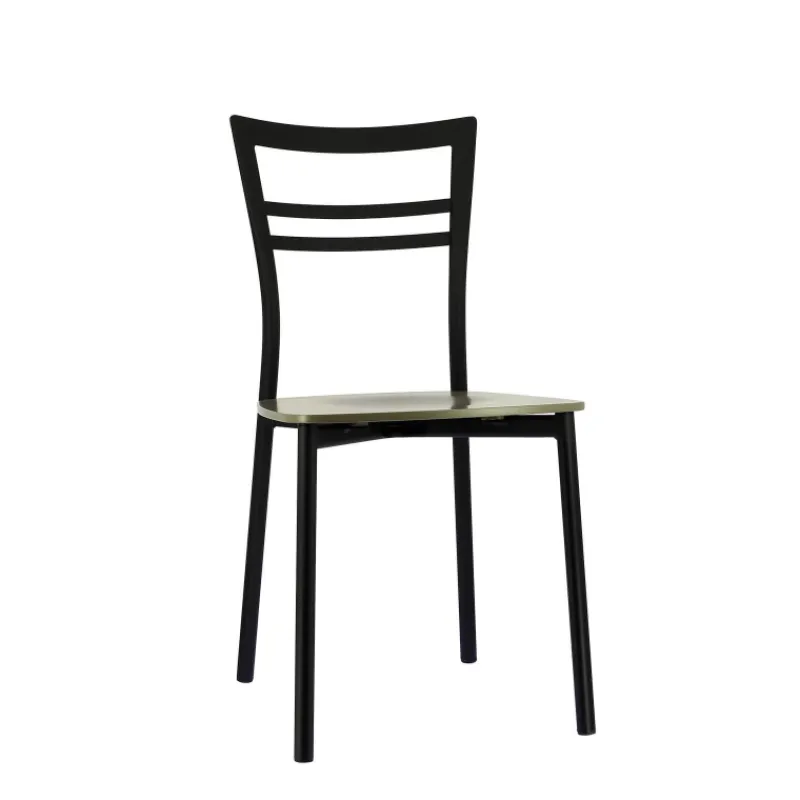 Go Connubia® Chaise contemporaine en métal et assise multiplis bois> Chaise De Cuisine|Chaise De Salle à Manger