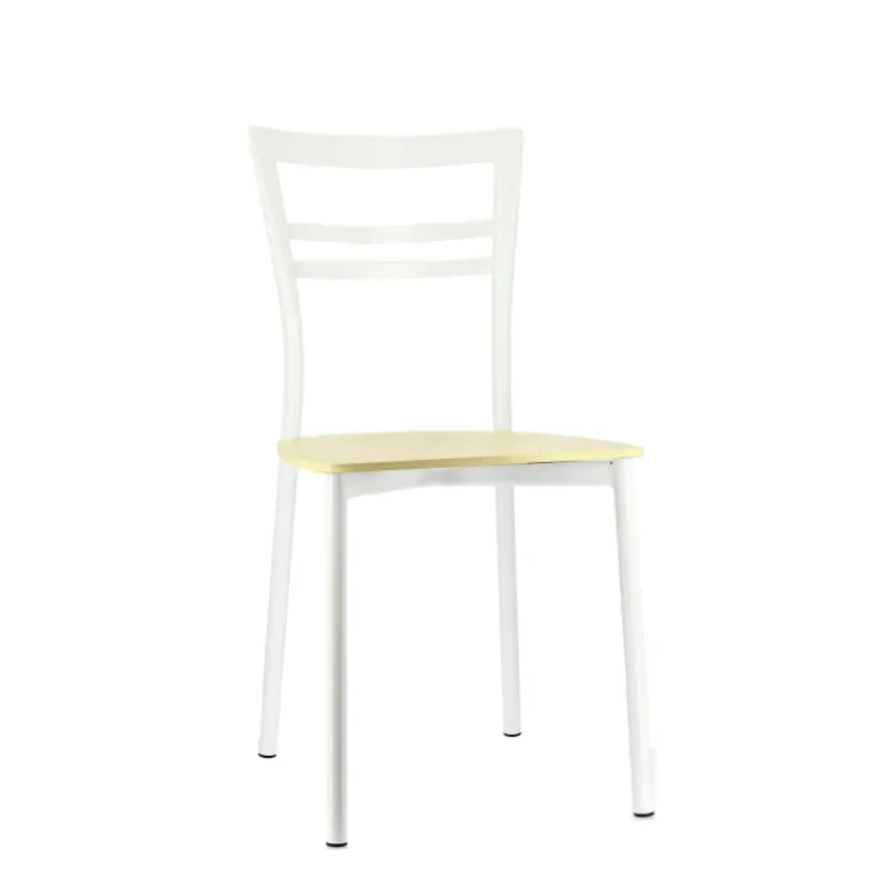 Go Connubia® Chaise contemporaine en métal et assise multiplis bois> Chaise De Cuisine|Chaise De Salle à Manger