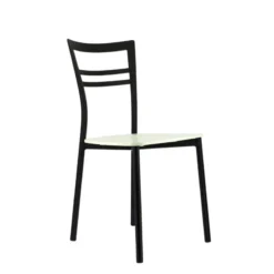 Go Connubia® Chaise contemporaine en métal et assise multiplis bois><noscript><img width=