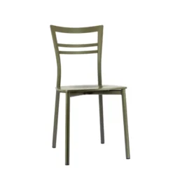 Go Connubia® Chaise contemporaine en métal et assise multiplis bois><noscript><img width=