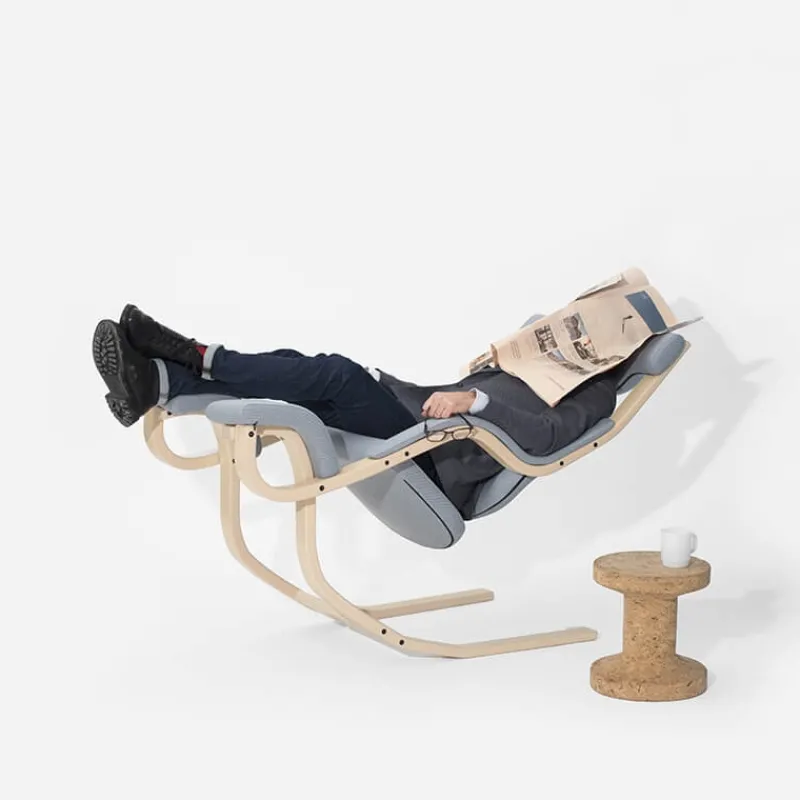 Varier Gravity ® Fauteuil de relaxation en tissu et bois> Chaise De Bureau|Fauteuil De Bureau