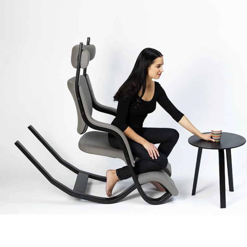 Varier Gravity ® Fauteuil de relaxation en tissu et bois> Chaise De Bureau|Fauteuil De Bureau