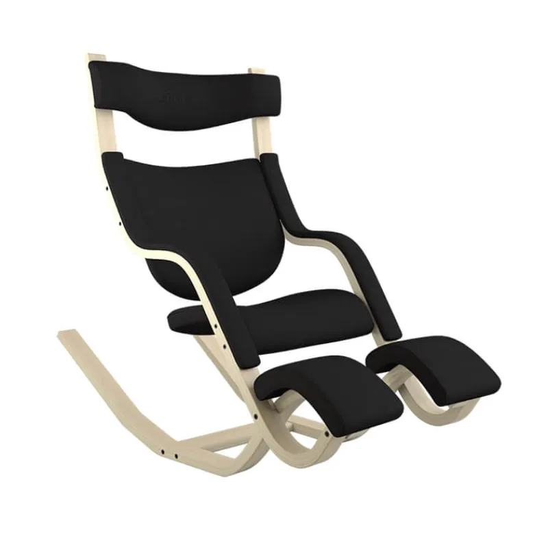 Varier Gravity ® Fauteuil de relaxation en tissu et bois> Chaise De Bureau|Fauteuil De Bureau