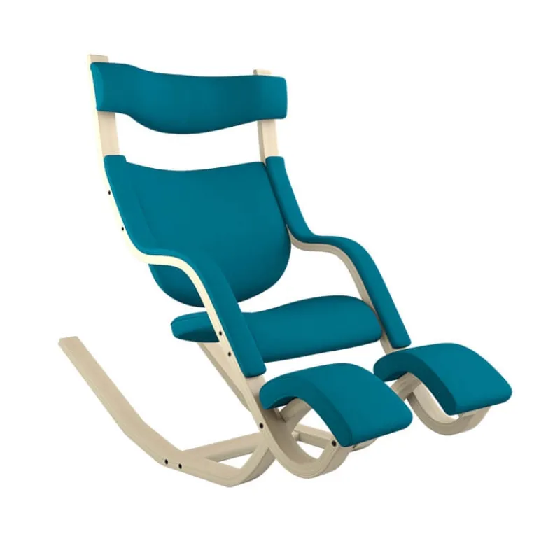Varier Gravity ® Fauteuil de relaxation en tissu et bois> Chaise De Bureau|Fauteuil De Bureau