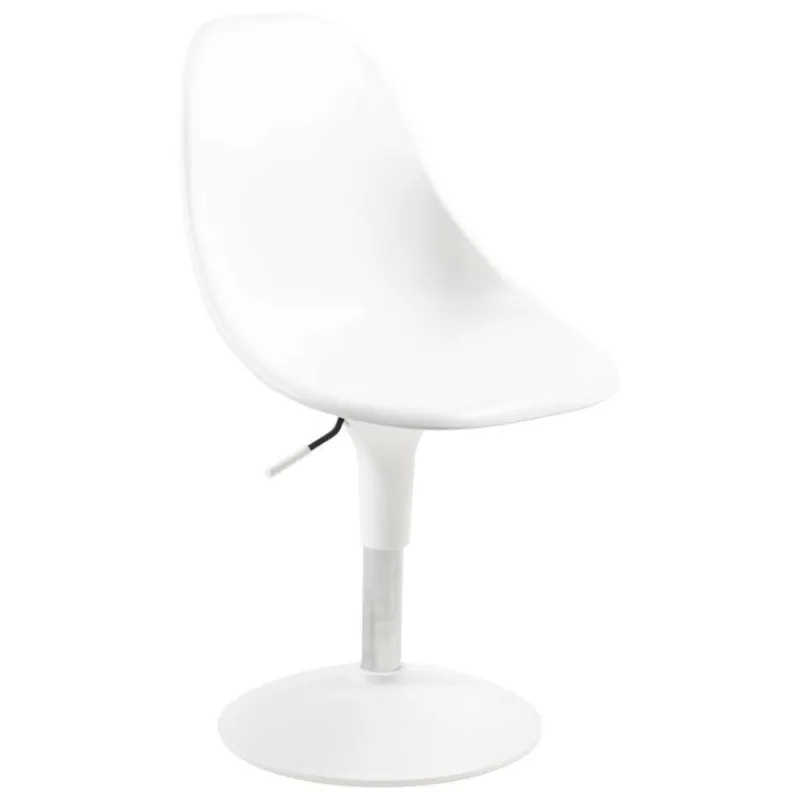 Harmony Chaise réglable en hauteur et pivotante design en technopolymère blanc> Chaise De Cuisine|Chaise De Salle à Manger