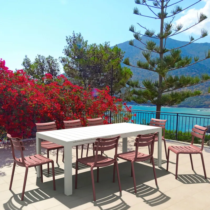 Helen Chaise de jardin moderne empilable en polypropylène> Chaise De Jardin