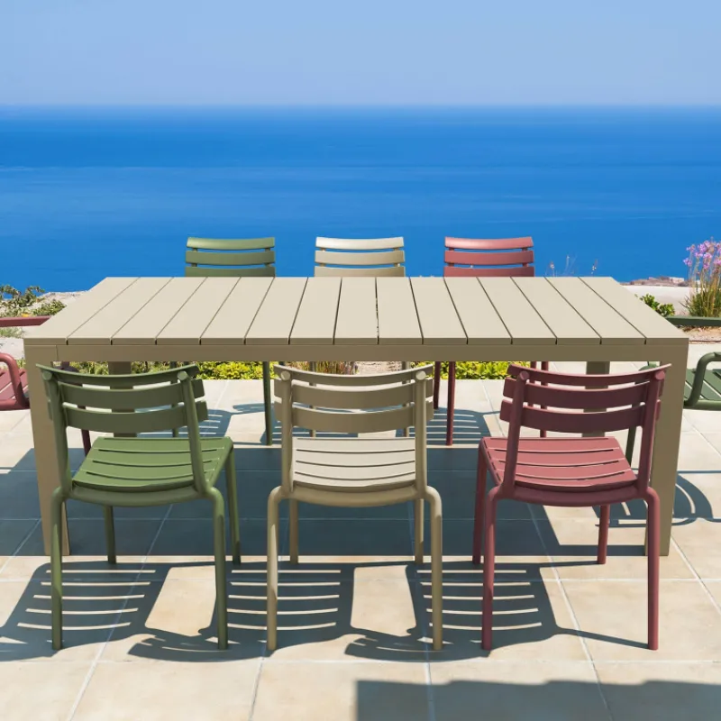 Helen Chaise de jardin moderne empilable en polypropylène> Chaise De Jardin