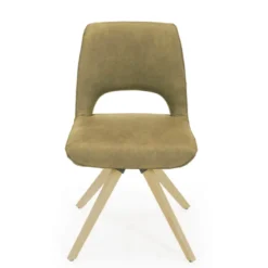 Hortense Chaise cocooning en tissu avec pieds en bois massif><noscript><img width=