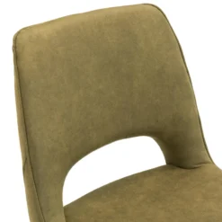 Hortense Chaise cocooning en tissu avec pieds en bois massif><noscript><img width=
