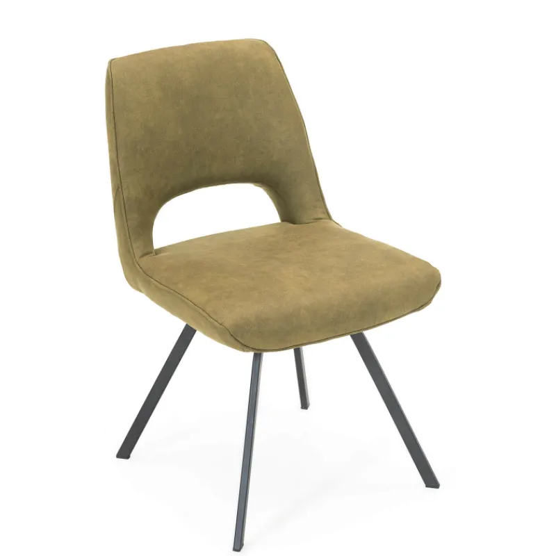 Hortense Chaise confortable en tissu avec pieds en métal> Chaise De Salle à Manger|Chaise De Bureau
