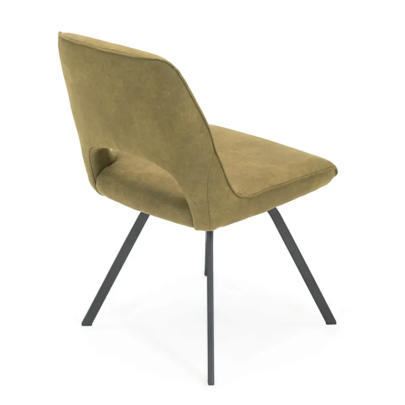 Hortense Chaise confortable en tissu avec pieds en métal> Chaise De Salle à Manger|Chaise De Bureau