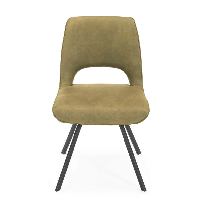 Hortense Chaise confortable en tissu avec pieds en métal> Chaise De Salle à Manger|Chaise De Bureau