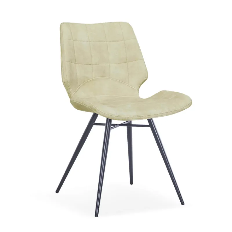 IbérisChaise design vintage rembourrée en velours> Chaise De Salle à Manger|Chaise Salon