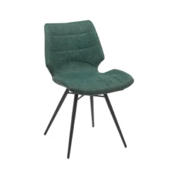 IbérisChaise design vintage rembourrée en tissu> Chaise De Salle à Manger|Chaise Salon