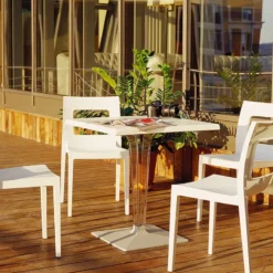 Ice Table carrée en polycarbonate et stratifié><noscript><img width=
