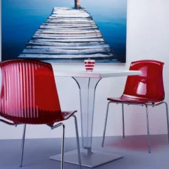Ice Table carrée en polycarbonate et stratifié><noscript><img width=