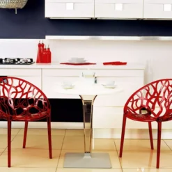 Ice Table design ronde en polycarbonate et stratifié><noscript><img width=