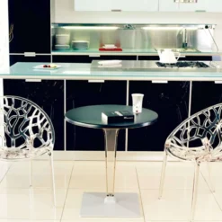 Ice Table design ronde en polycarbonate et stratifié><noscript><img width=