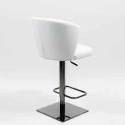 Peressini Ines Tabouret réglable et pivotant en synthétique et métal chromé> Tabouret De Bar (assise +/- 80 Cm)|Tabouret Snack (assise +/- 65 Cm)