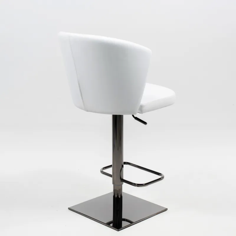 Peressini Ines Tabouret réglable et pivotant en synthétique et métal chromé> Tabouret De Bar (assise +/- 80 Cm)|Tabouret Snack (assise +/- 65 Cm)