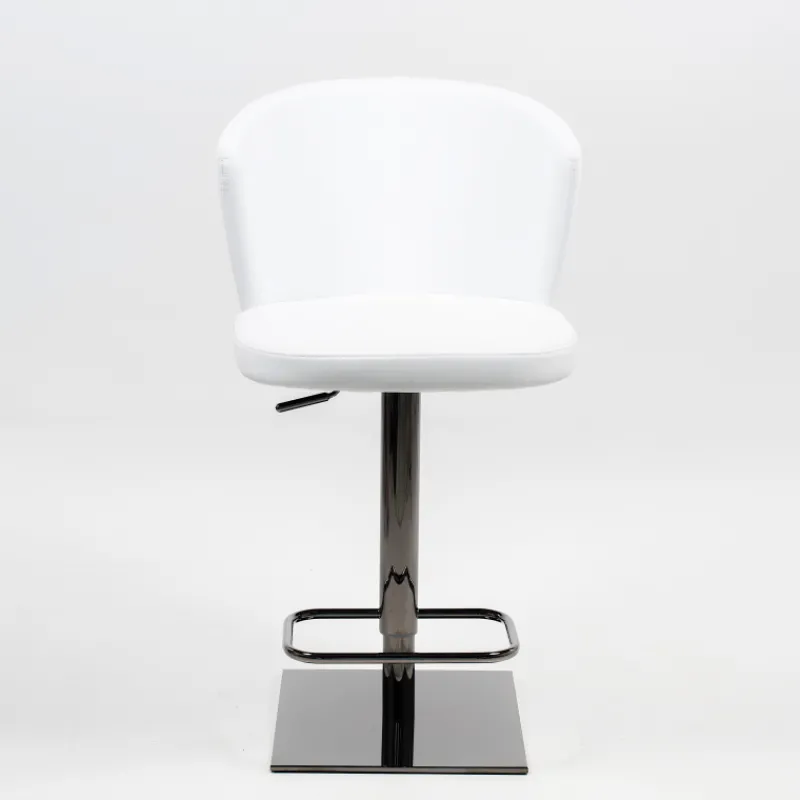 Peressini Ines Tabouret réglable et pivotant en synthétique et métal chromé> Tabouret De Bar (assise +/- 80 Cm)|Tabouret Snack (assise +/- 65 Cm)