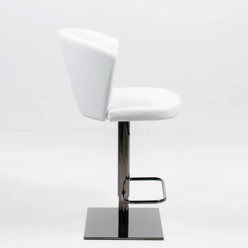 Peressini Ines Tabouret réglable et pivotant en synthétique et métal chromé> Tabouret De Bar (assise +/- 80 Cm)|Tabouret Snack (assise +/- 65 Cm)