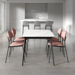 Cancio Infiné Table de salle à manger en céramique extensible><noscript><img width=