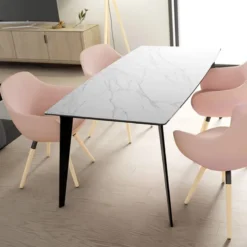 Cancio Infiné Table de salle à manger en céramique extensible><noscript><img width=