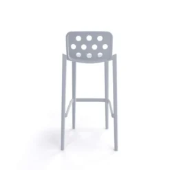 Isidoro Tabouret de bar moderne empilable avec dossier ronds ajourés><noscript><img width=