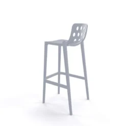 Isidoro Tabouret de bar moderne empilable avec dossier ronds ajourés><noscript><img width=