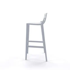 Isidoro Tabouret de bar moderne empilable avec dossier ronds ajourés><noscript><img width=