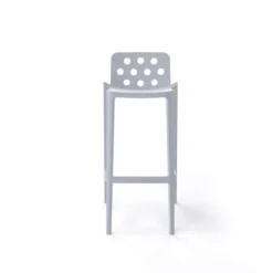 Isidoro Tabouret de bar moderne empilable avec dossier ronds ajourés><noscript><img width=