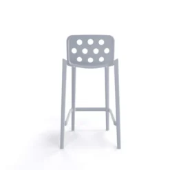 Isidoro Tabouret snack moderne empilable avec dossier ronds ajourés><noscript><img width=