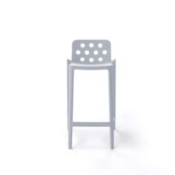Isidoro Tabouret snack moderne empilable avec dossier ronds ajourés><noscript><img width=