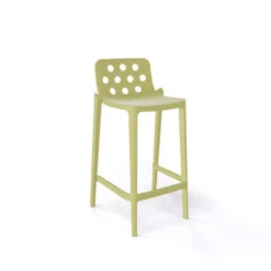 Isidoro Tabouret snack moderne empilable avec dossier ronds ajourés><noscript><img width=