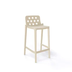 Isidoro Tabouret snack moderne empilable avec dossier ronds ajourés><noscript><img width=