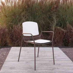 Altacom Jasmine Fauteuil de jardin design empilable en métal> Chaise De Jardin|Fauteuil De Jardin