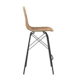 JavaTabouret tressé ethnique avec pieds Eiffel><noscript><img width=