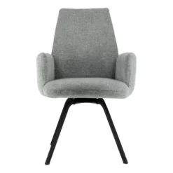 Jules Fauteuilconfortable en tissu avec dossier inclinable et pieds en métal><noscript><img width=