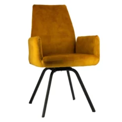 Jules Fauteuilconfortable en tissu avec dossier inclinable et pieds en métal><noscript><img width=