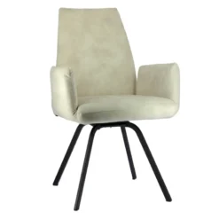 Jules Fauteuilconfortable en tissu avec dossier inclinable et pieds en métal><noscript><img width=