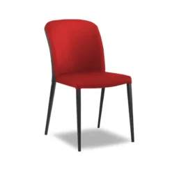 Europea Julie Chaise en tissu bicolore avec pieds métal><noscript><img width=