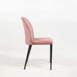 Europea Julie Chaise en tissu italienne avec pieds en métal><noscript><img width=