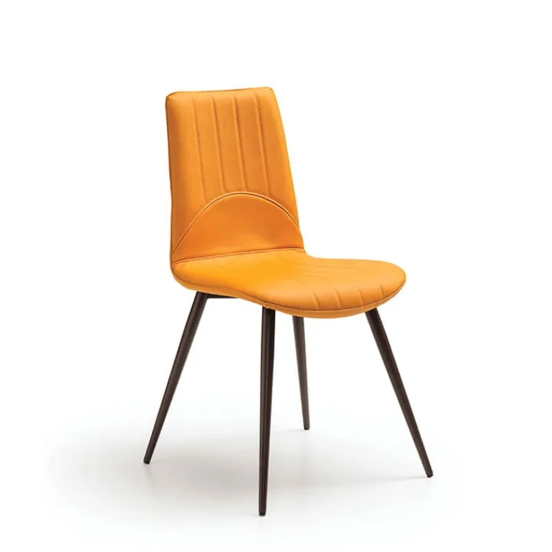 Europea Kansas Chaise italienne moderne avec pieds en métal> Chaise De Cuisine|Chaise De Salle à Manger