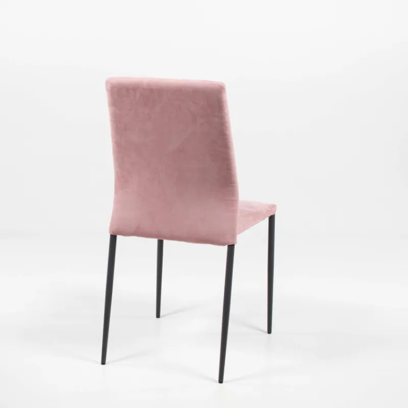 Ingenia casa Kendra Ingenia by Bontempi® Chaise moderne en tissu aspect nubuck et métal> Chaise De Salle à Manger