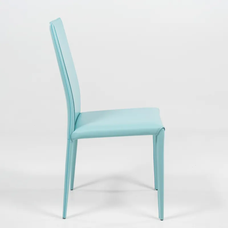 Airnova Kesha Chaise contemporaine en croûte de cuir> Chaise De Salle à Manger